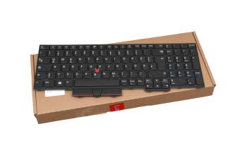 5N20W68120 teclado original Lenovo DE (alemán) negro/negro con mouse-stick