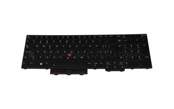 5N20W68239 teclado original Lenovo CH (suiza) negro/negro/mate con retroiluminacion y mouse-stick