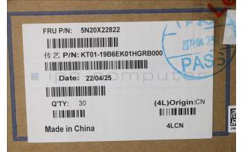 Lenovo 5N20X22822 NB_KYB TR(P) CS20 KBD TRI,NBL,BK,HUN