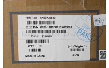 Lenovo 5N20X22830 NB_KYB TR(P) CS20 KBD TRI,NBL,BK,SWS