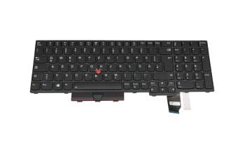 5N20X22963 teclado original Lenovo DE (alemán) negro con retroiluminacion y mouse-stick