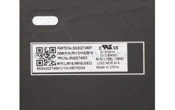 Lenovo 5N20Z74802 NB_KYB CS20 P NM KBD CHY,BL,BK,NOR
