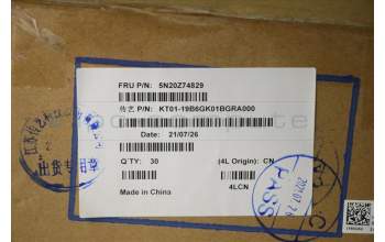 Lenovo 5N20Z74829 NB_KYB CS20 P NM KBD TRI,BL,BK,BUL