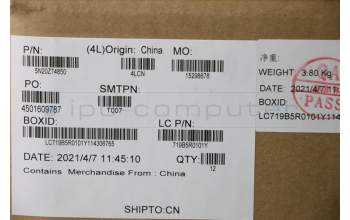 Lenovo 5N20Z74850 NB_KYB CS20 P NM KBD TRI,BL,BK,TC