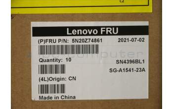 Lenovo NB_KYB CS20 P NM KBD LTN,BL,BK,058 FRA para Lenovo ThinkPad P15 Gen 1 (20ST/20SU)