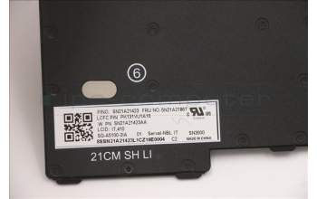 Lenovo 5N21A21861 NB_KYB CS21KBD SKTOP LTN,NBL,BK,ITA