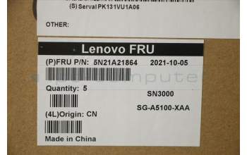 Lenovo 5N21A21864 NB_KYB CS21KBD SKTOP LTN,NBL,BK,RUS