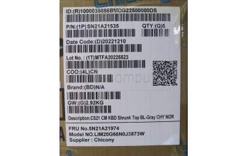 Lenovo 5N21A21974 NB_KYB CS21KBD SKTOP CHY,BL,GR,NOR