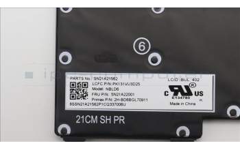 Lenovo 5N21A22001 NB_KYB CS21KBD SKTOP PMX,BL,GR,BUL
