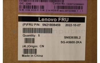 Lenovo 5N21B08459 Interne Tastatur, Dänisch, grau, Hintergrundbeleuchtung, mit Ziffernblock