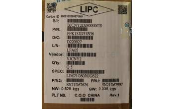 Lenovo 5N21D67997 NB_KYB CS22 FL TOP,BK-BL,CHY,JPN