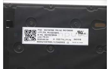 LENOVO 5N21D68090 NB_KYB CS22 FL TOP,BK-BL,LTN,ITA
