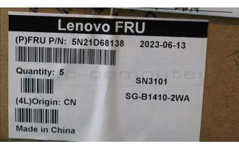 Lenovo 5N21D68138 NB_KYB CS22 FL TOP,BK-NBL,LTN,ILD