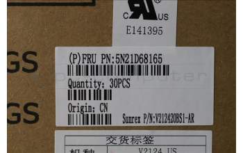 Lenovo 5N21D68165 NB_KYB CS22 FL TOP,BK-BL,SRX,ARA