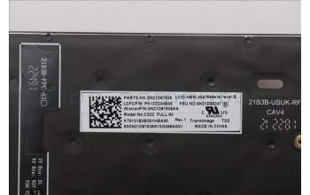 Lenovo 5N21D68247 NB_KYB CS22 FL TOP,BK-BL,TRI,HBW