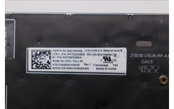 Lenovo 5N21D68261 NB_KYB CS22 FL TOP,BK-BL,TRI,KOR