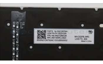 Lenovo 5N21D68336 NB_KYB CS22 FL TOP,GR-BL,CHY,TC