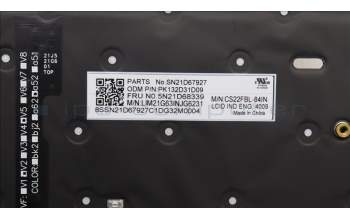 Lenovo 5N21D68339 NB_KYB CS22 FL TOP,GR-BL,CHY,IND ENG