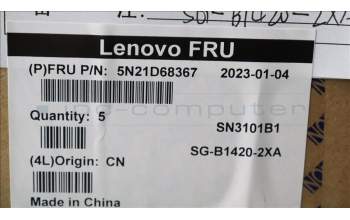 Lenovo 5N21D68367 Keyboard Internal, Swiss, BackLight, Grey, UK