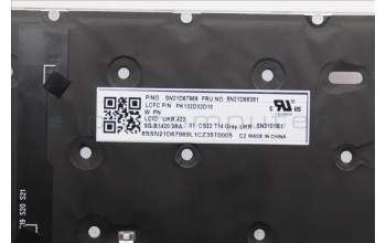 Lenovo 5N21D68381 NB_KYB CS22 FL TOP,GR-BL,LTN,UKR