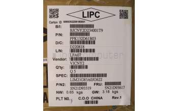 Lenovo 5N21D93617 NB_KYB CS22 NM TOP,BK-BL,CHY,ARA