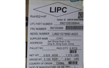 Lenovo 5N21D93666 NB_KYB CS22 NM TOP,BK-NBL,CHY,NOR