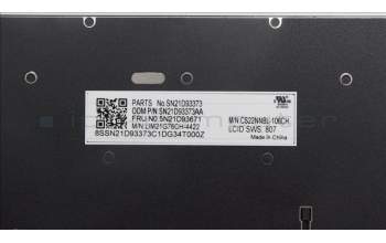 Lenovo 5N21D93671 NB_KYB CS22 NM TOP,BK-NBL,CHY,SWS