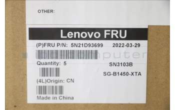 Lenovo 5N21D93699 NB_KYB CS22 NM TOP,BK-BL,LTN,HBW