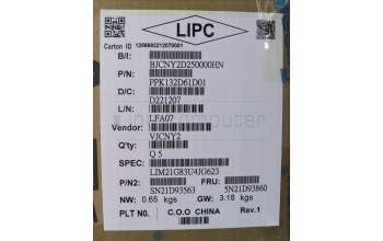 Lenovo 5N21D93860 NB_KYB CS22 NM TOP,GR-BL,CHY,EURO ENG