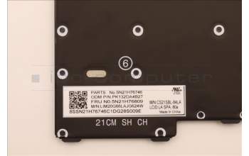 Lenovo 5N21H76809 NB_KYB SER2 KBD BK-BL,CHY,LA SPA