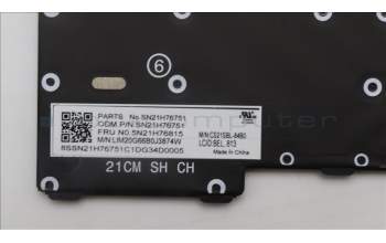Lenovo 5N21H76815 NB_KYB SER2 KBD BK-BL,CHY,BEL