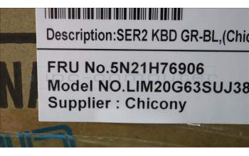 Lenovo 5N21H76906 NB_KYB SER2 KBD GR-BL,CHY,RUS