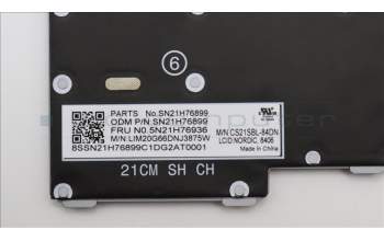 Lenovo 5N21H76936 NB_KYB SER2 KBD GR-BL,CHY,NORDIC