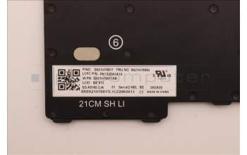 Lenovo 5N21H76954 Keyboard Internal, Belgian, Non-Backlight, Black, UK