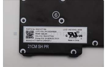 Lenovo 5N21H77232 NB_KYB SER2 KBD BK-BL,PMX,IND ENG