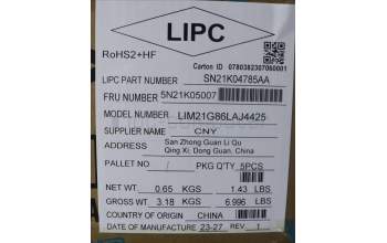 Lenovo 5N21K05007 NB_KYB CS23 NM TOP,BK-BL,CHY,LA SPA