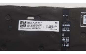 Lenovo 5N21K05009 NB_KYB CS23 NM TOP,BK-BL,CHY,ARA