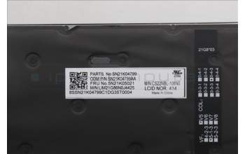 Lenovo 5N21K05021 NB_KYB CS23 NM TOP,BK-BL,CHY,NOR