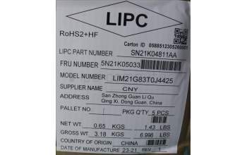 Lenovo 5N21K05033 NB_KYB CS23 NM TOP,BK-BL,CHY,THAI