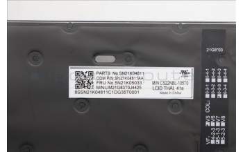 Lenovo 5N21K05033 NB_KYB CS23 NM TOP,BK-BL,CHY,THAI