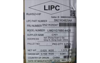 Lenovo 5N21K05047 NB_KYB CS23 NM TOP,BK-NBL,CHY,BEL