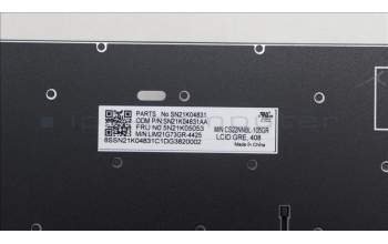 Lenovo 5N21K05053 NB_KYB CS23 NM TOP,BK-NBL,CHY,GRE