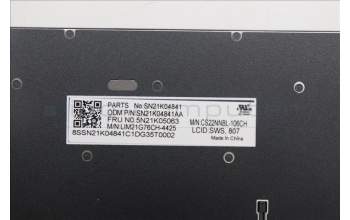 Lenovo 5N21K05063 NB_KYB CS23 NM TOP,BK-NBL,CHY,SWS