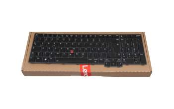 5N21K05089 teclado original Lenovo DE (alemán) negro/negro con retroiluminacion y mouse-stick