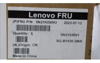 Lenovo 5N21K05093 NB_KYB CS23 NM TOP,BK-BL,LTN,ILD