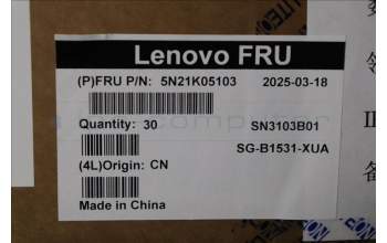 Lenovo 5N21K05103 NB_KYB CS23 NM TOP,BK-BL,LTN,EURO ENG
