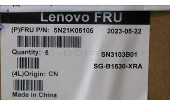 Lenovo 5N21K05105 NB_KYB CS23 NM TOP,BK-BL,LTN,KOR