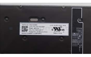 Lenovo 5N21K05177 NB_KYB CS23 NM TOP,BK-BL,PMX,EURO ENG