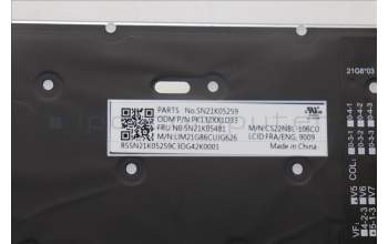 Lenovo 5N21K05481 NB_KYB CS23 NM TOP,GR-BL,CHY,FRA/ENG