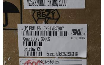 Lenovo 5N21M37907 NB_KYB 4C4TT50B-BK-SRX-BRL